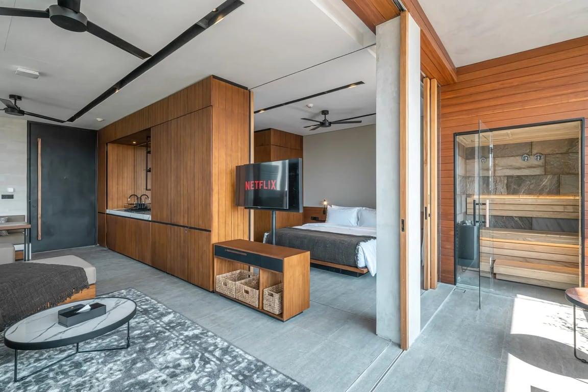 Property Image 1 Bedroom Apartment With<br/>Corner Terrace Sauna, Ice Bath